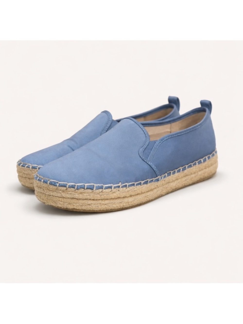 Sam Edelman Carrin Blue Satin Espadrilles • Women’s 8.5 💙